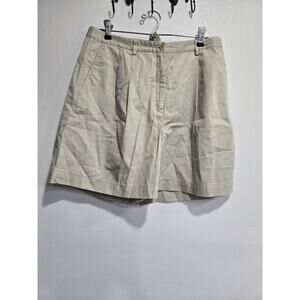 Vintage Brooks Brothers 346 Women’s Pleated Chino Shorts Size 12 Khaki NWT